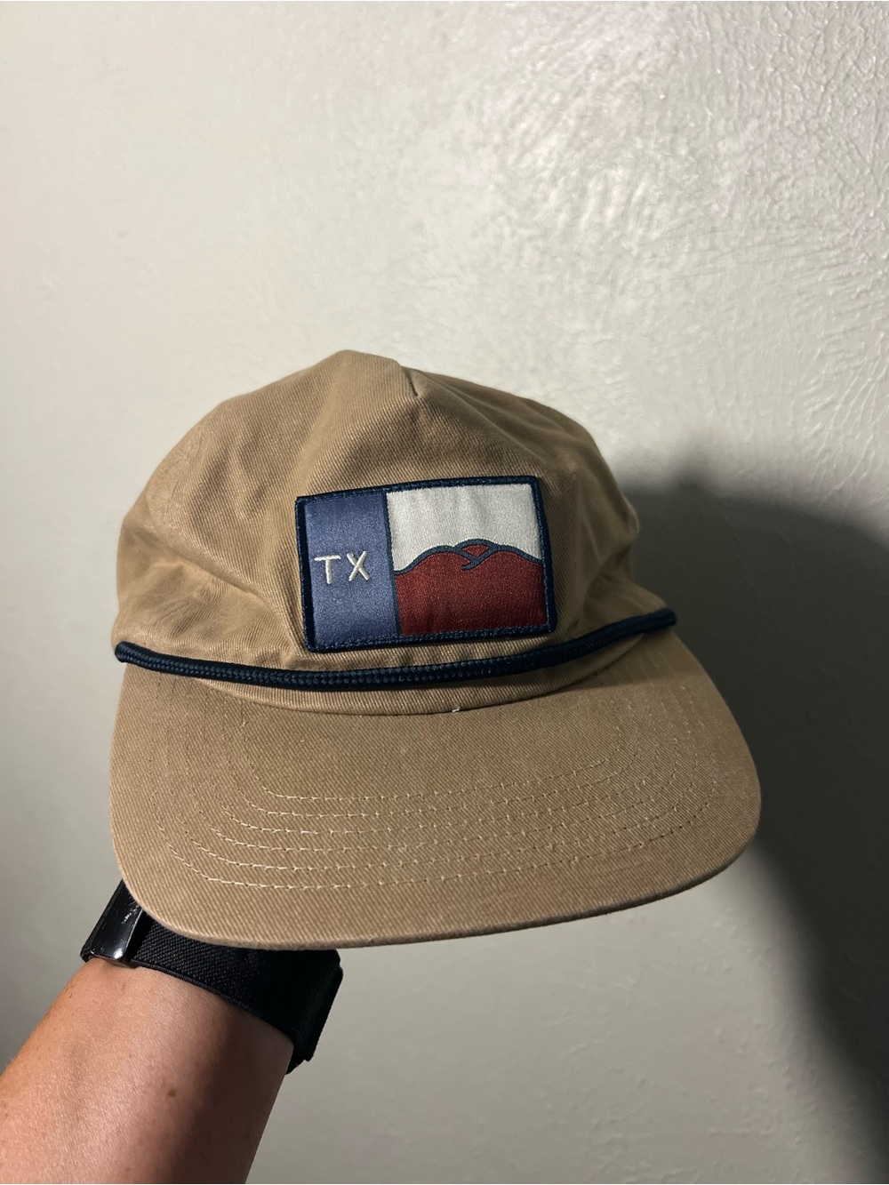 Texas Hill County Provisions Texas Patch Tan Cotton Cap Trucker Hat